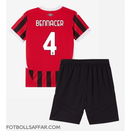 AC Milan Ismael Bennacer #4 Hemmadräkt Barn 2024-25 Kortärmad (+ Korta byxor)